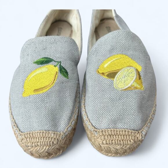 Soludos Women's Lemon Embroidered Espadrilles size 7.5 NEW Summer Cute Girly - Picture 12 of 12